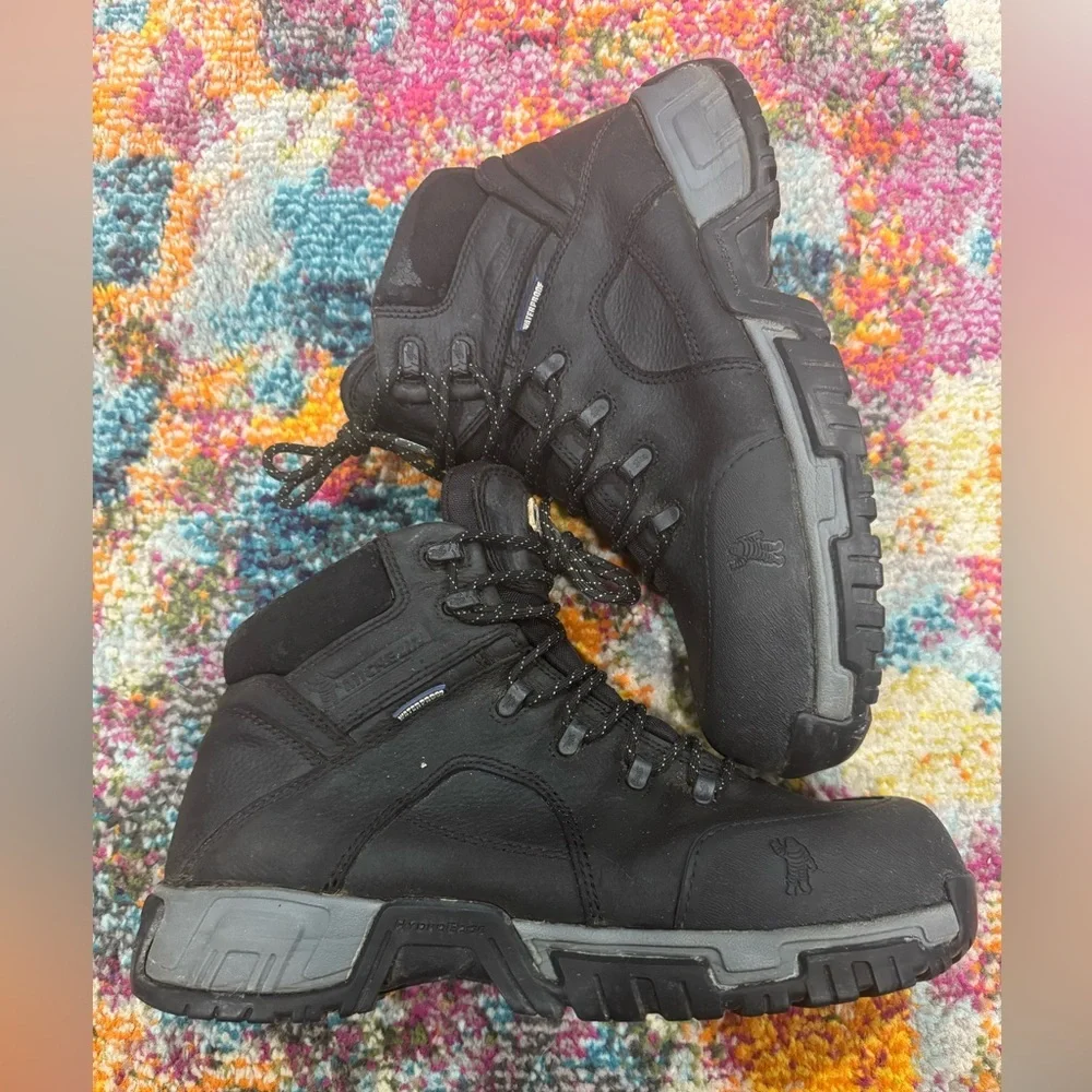 MICHELIN HYDROEDGE STEEL TOE PUNCTURE-RESISTANT WATERPROOF WORK BOOTS SZ 11 - Picture 2 of 5